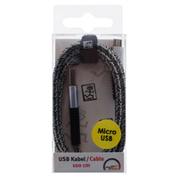 2go Cable Micro-usb 1m Silver 1