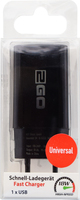 2go Schnell-ladegert 100v-240v - Bis Zu 18w - Schwarz 1