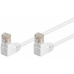 Wentronic - Wentronic goobay - Patch-Kabel - RJ-45 (M) bis RJ-45 (M) - 25cm - UTP - CAT 5e - 90 Stecker, geformt - wei (96068)