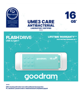 Goodram Usb 3.0 Ume3 Care Usb-stick 16 Gb Usb Typ-a Cyan (um 6