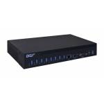 Digi International - Digi AnywhereUSB 8 Plus - Hub - verwaltet - 8 x USB 3.1 Gen 1 + 1 x 1 Gigabit / 10 Gigabit SFP+ + 1 x SFP+ - Desktop, oberfl&aum