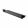  "Roline-48,30cm (19")-Keystone-Modultrger, 24P., ungeschirmt, schwarz (26.11.0357)-Roline-Hardware/Electronic"