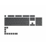 GLORIOUS - GPBT Keycaps - 115 PBT Tastenkappen, ISO, DE-Layout, Black Ash (GLO-KC-GPBT-B-DE)