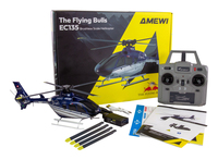 Amewi - RC Helikopter EC135 Li-Po Akku 400mAh blau/schwarz (25331)