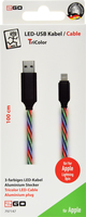 2go Usb Datenkabel Tricolor - Mit Led-beleuchtung - 100cm 1