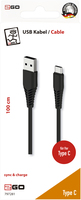 2go Cable Usb-type C 1m Black 1