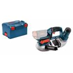 Bosch Powertools - Akku-Bandsge GCB 18V-63 Professional Solo, 18Volt (blau/schwarz, ohne Akku und Ladegert, L-BOXX)