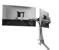 Durable Monitorhalterung F�r 2 Monitore Tischklemme Sil 11