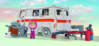 Masha E Orso - Playset Ambulanza Con Masha E Due L